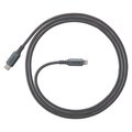 Ventev Chargesync Alloy USB C to Apple Lightning Cable 4ft, Steel AC4-STL256514